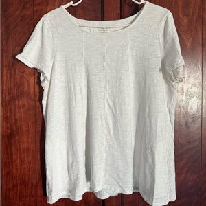 Chico's Classic White Short Sleeve Top